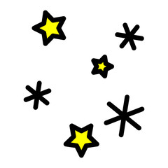 Obraz premium Star Light Vector Filled Icon Design