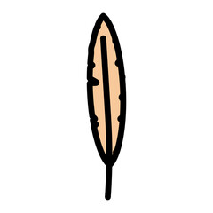 Feather Vector Filled Icon Design