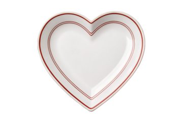 Love plate vector linear icon design isolated on transparent background
