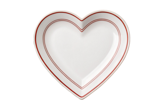 Love plate vector linear icon design isolated on transparent background