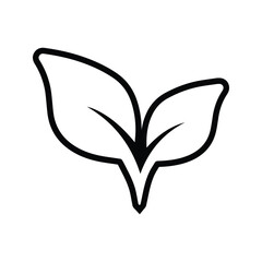 Seedling Icon. New Leaves Growing To The Surface. New Plant Growing Symbol.