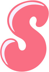 Cute Puffy Bold Alphabet S
