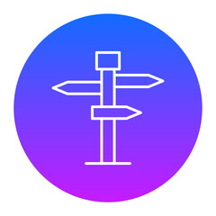 Directional Sign Icon
