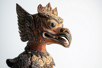 Very detailed traditional Indonesian shadow puppets