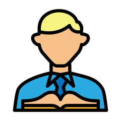 Student Vector Filled Icon Design