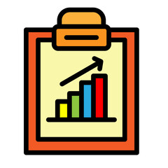 Performance Tracking Vector Filled Icon Design