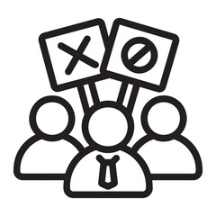 civil rights line icon