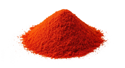 Paprika Spice Isolated: Vibrant Red Culinary Powder, Transparent Background