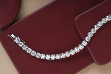 Gold fancy jewelry bracelet for womrn and girls with beautyful ledy 