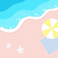 바다 일러스트,Sea illustration, beach illustration
