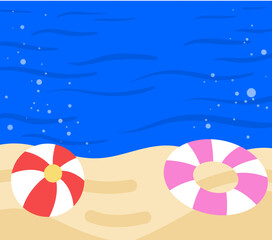 바다 일러스트,summer illustration 
