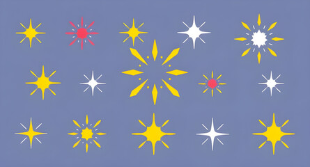 magic sparkle set, sparkle outline vector, abstract glowing sparkles, silver sparkle design, bright sparkle effect, cartoon sparkle icons, festive sparkle vector, sparkling light illustration, radiant