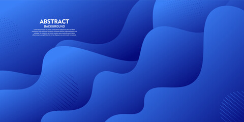 Blue 3D background. Blue gradient 3D design. Modern trendy color geometric pattern. Wave background. Colorful geometric poster background. Vector Eps10
