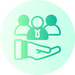 social responsibility gradient icon