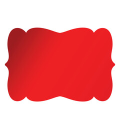 Red Vintage Label Frame – Decorative Sale Tag