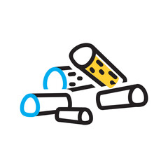 Vector multi color icon for Pellets