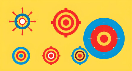 Target icon, Target vector, Target illustration, Bullseye, Aim icon, Goal target, Marketing target, Archery target, Red target, Target with arrow, Flat target design, 3D target, Minimal target icon, T