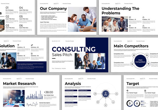Consulting Sales Pitch Presentation Template