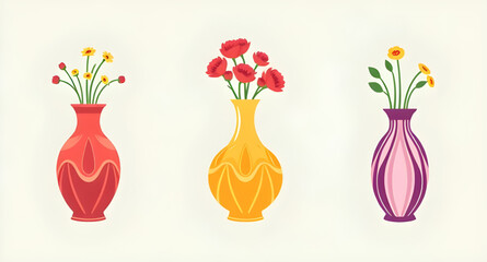 flower vase vector