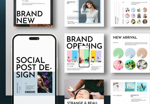 Social Media Post Template Design Layout