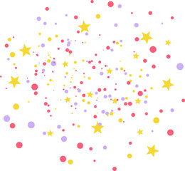 Multicolored Festive Paper Confetti explosion decoration vector