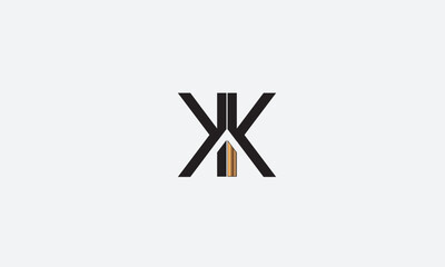 KK, K ,  KK , Abstract Letters Logo Monogram	