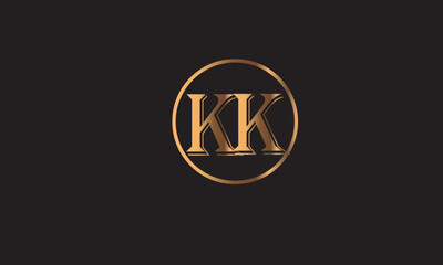 KK, K ,  KK , Abstract Letters Logo Monogram	
