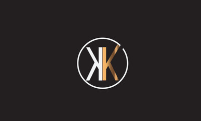 KK, K ,  KK , Abstract Letters Logo Monogram	