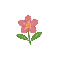 Elegant Pink Flower Illustration Botanical Art, Floral Design, Nature's Beauty