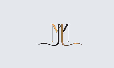 MM, MM , M Abstract Letters Logo Monogram	