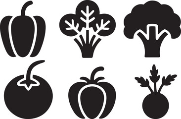 vegetable silhouette, vegetable icon, vegetable vector, vegetable clipart, vegetable outline, vegetable graphic