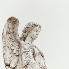 Obraz premium Elegant angel statue sculpture art