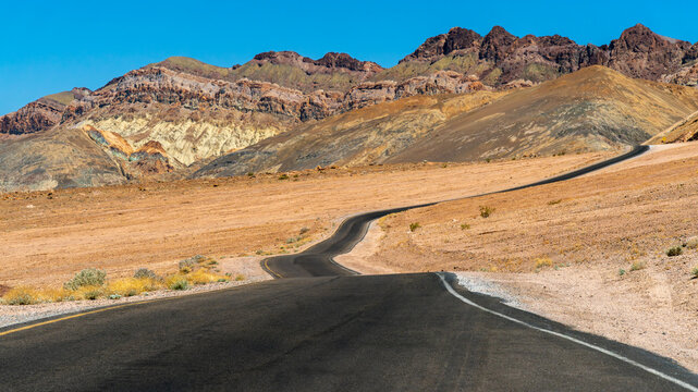 Artists Pallette drive in Death Valley National Park