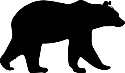 silhouette of a bear