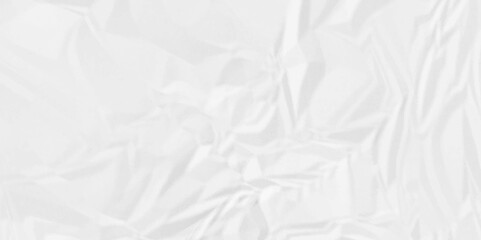 Rough wrinkled textured in white paper. White crumpled paper Blank white crumpled and creased paper poster.	
