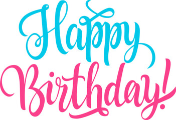 Happy Birthday Lettering