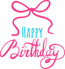 Happy Birthday Lettering