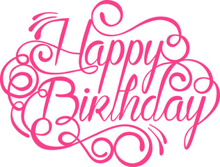 Happy Birthday Lettering