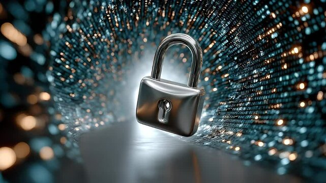 Digital security padlock tunnel