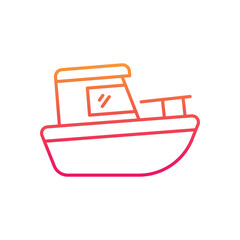 Boat vector icon
