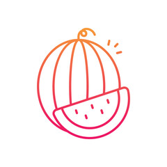 Watermelon vector icon