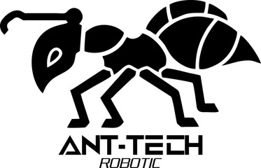 Robotic ant, Metallic insect Robotic, futuristic design, isolated cybernetic ant with glowing accents, robotic insect concept for futuristic
