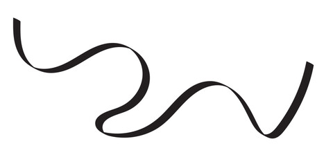 Abstract Wavy Swirl Line for Creative Designs