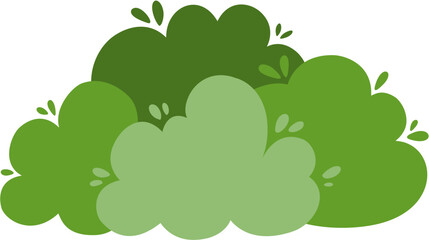 cute simple bush illustration