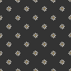Trendy minimalist seamless botanical pattern with abstract creative hand drawn composition
