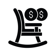 Pension insurance :Vector Icon which can easily modify or edit