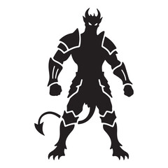 monstar man elements in vector illustration