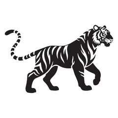 tiger vector illustration in white backraund