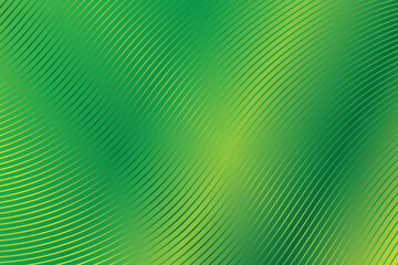 Abstract Green Wavy Lines Background Illustration - Vibrant Digital Art for Modern Design