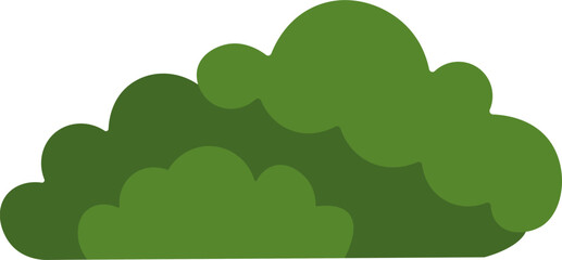 Minimalist Bush Clipart – Nature Element